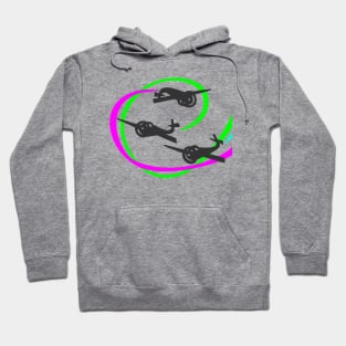 Aerobatic planes | Vivid Vapor trails Hoodie